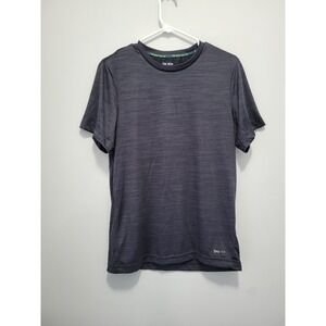 Tek‎ Gear Dry Tek Shirt Short Sleeve Black Gray Men's Small Performance Golf